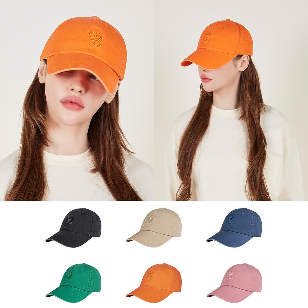 Amazon | [VARZAR] 3D Monogram Pigment Over Fit Ball Cap